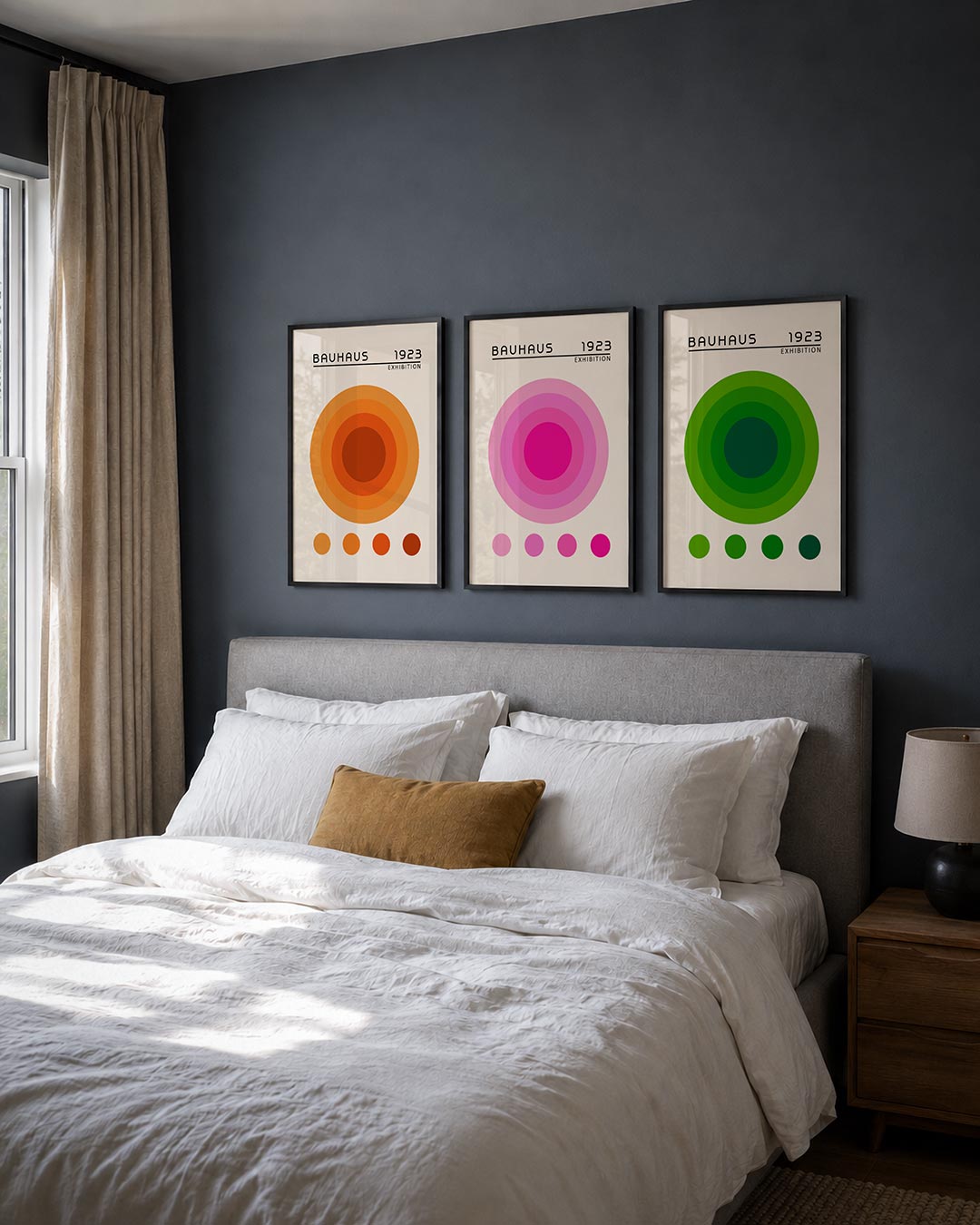 Cirkelritme oranje Posterset