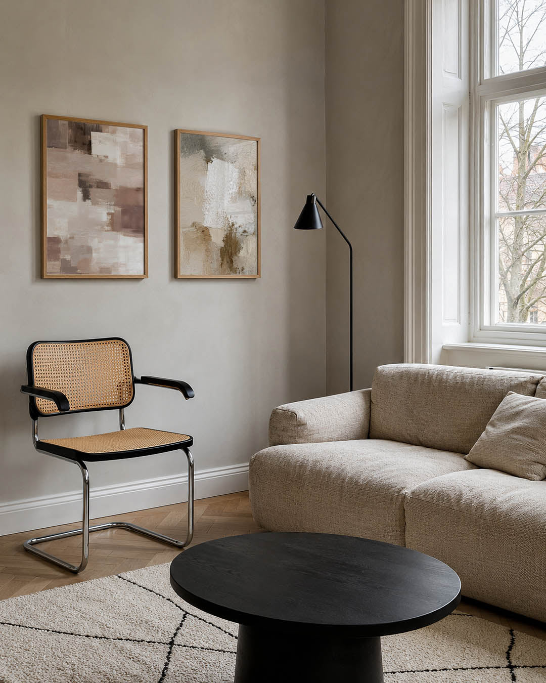 Zachte vlakken Posterset