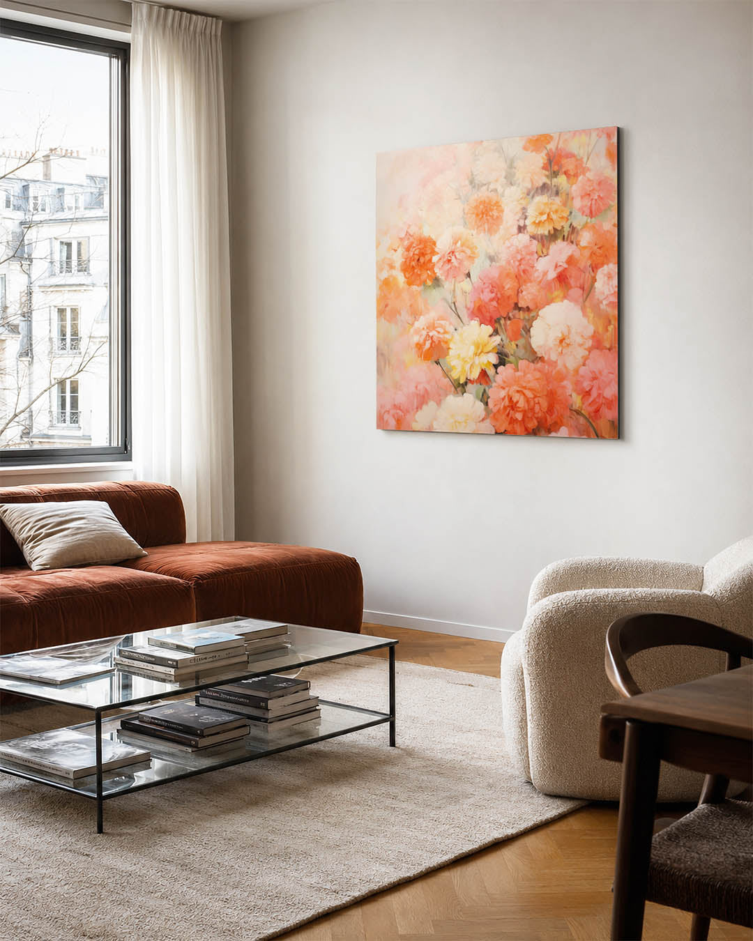 Bloemenexplosie Kunstwerk