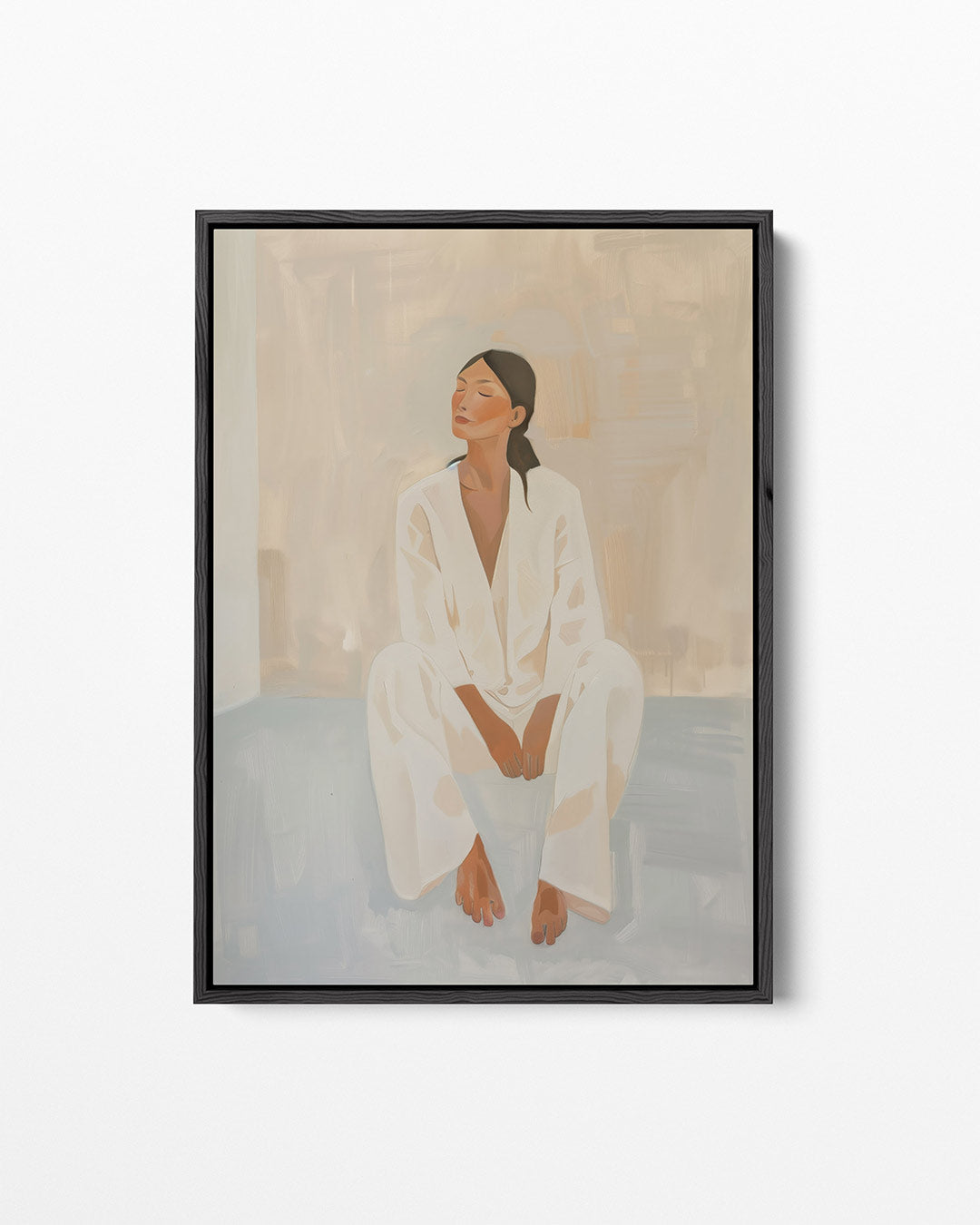 Rustige zittende vrouw Kunstwerk