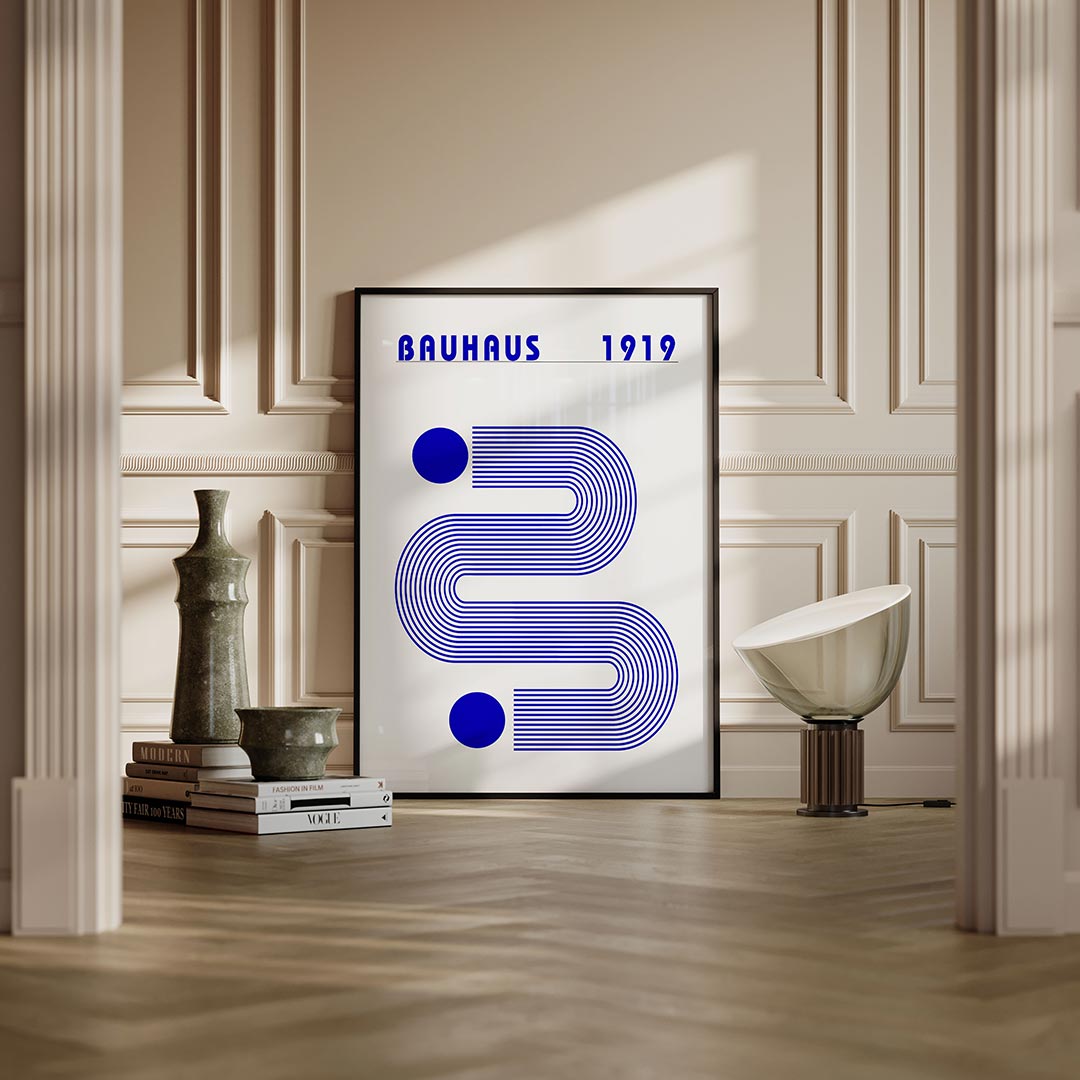 Lijnen en vlakkenspel Poster