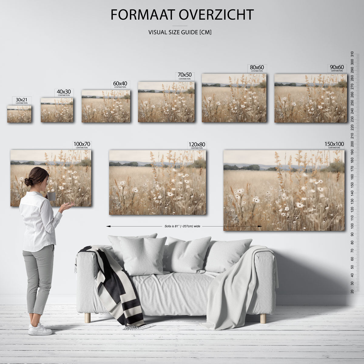 Bloemenveld Poster