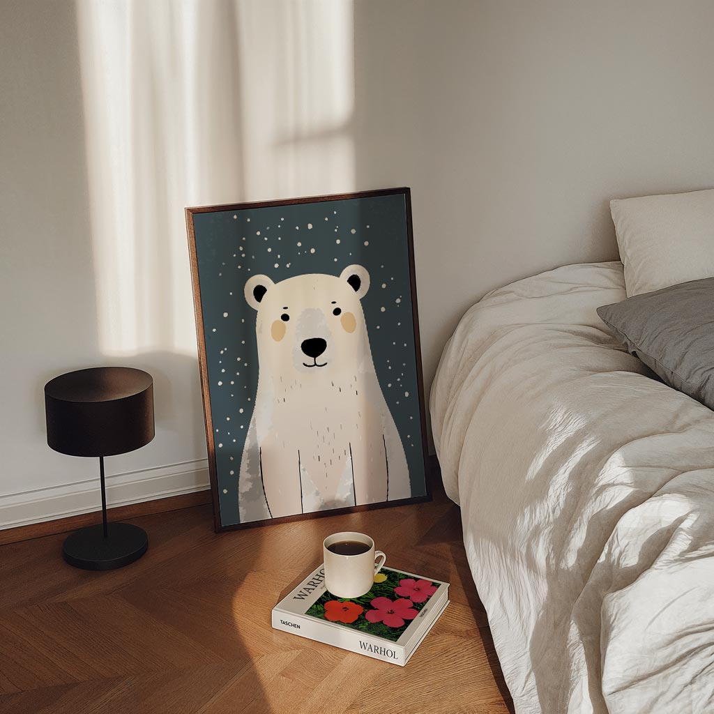 Schattige IJsbeer Poster-WallArtistic