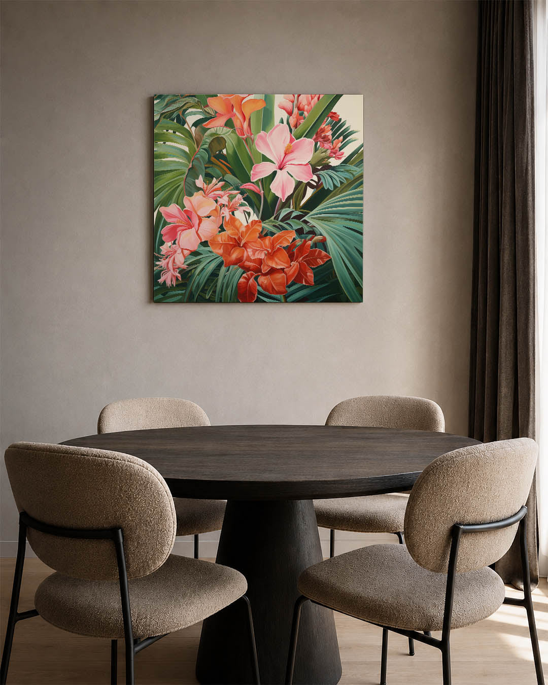 Bloemrijke jungle Kunstwerk