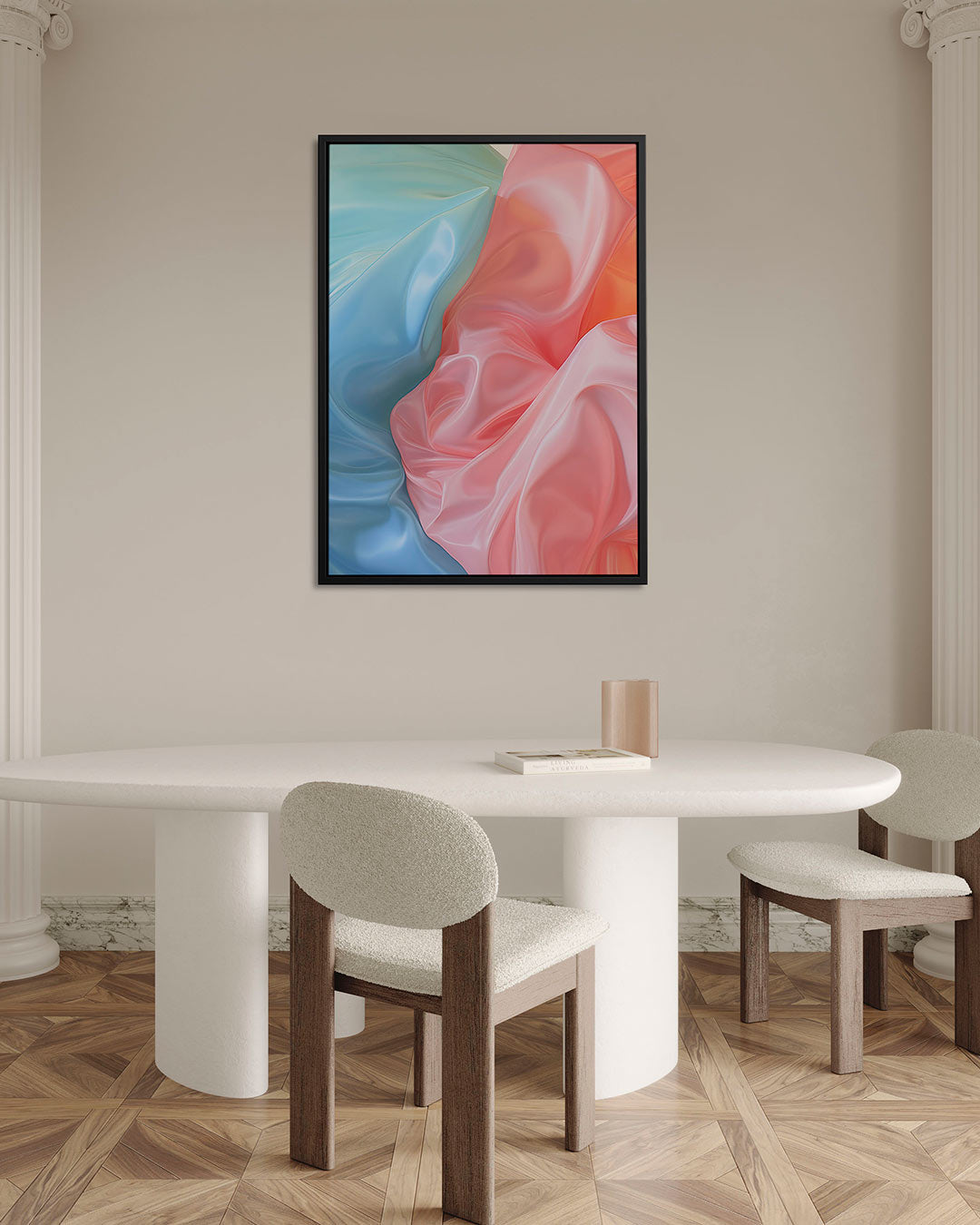Vloeiende kleuren Kunstwerk