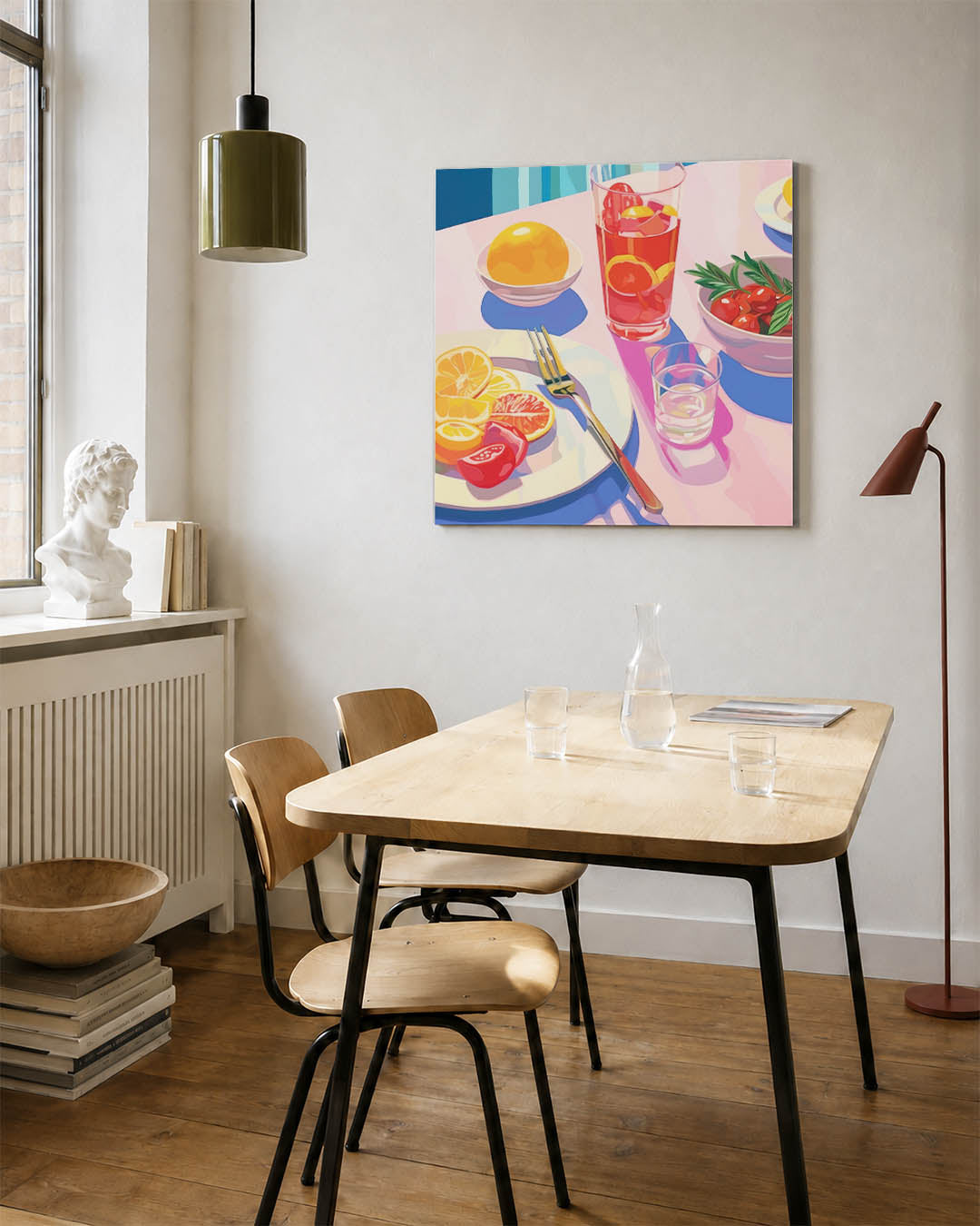 Levendige tafelsetting Kunstwerk