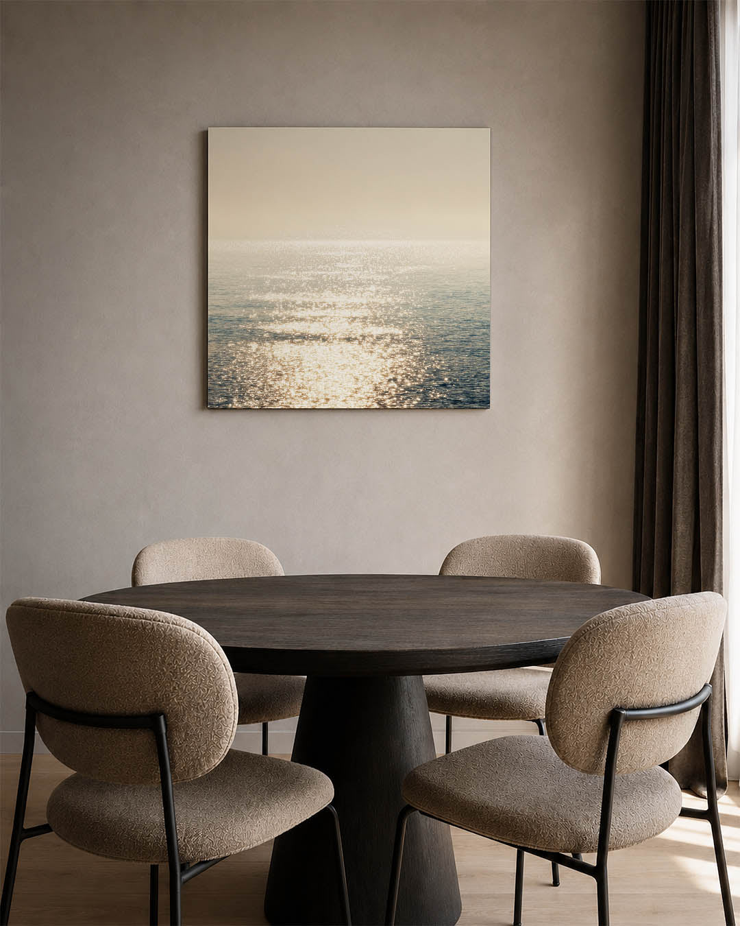 Zonlicht op water Kunstwerk
