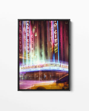 Neon stadssfeer Kunstwerk