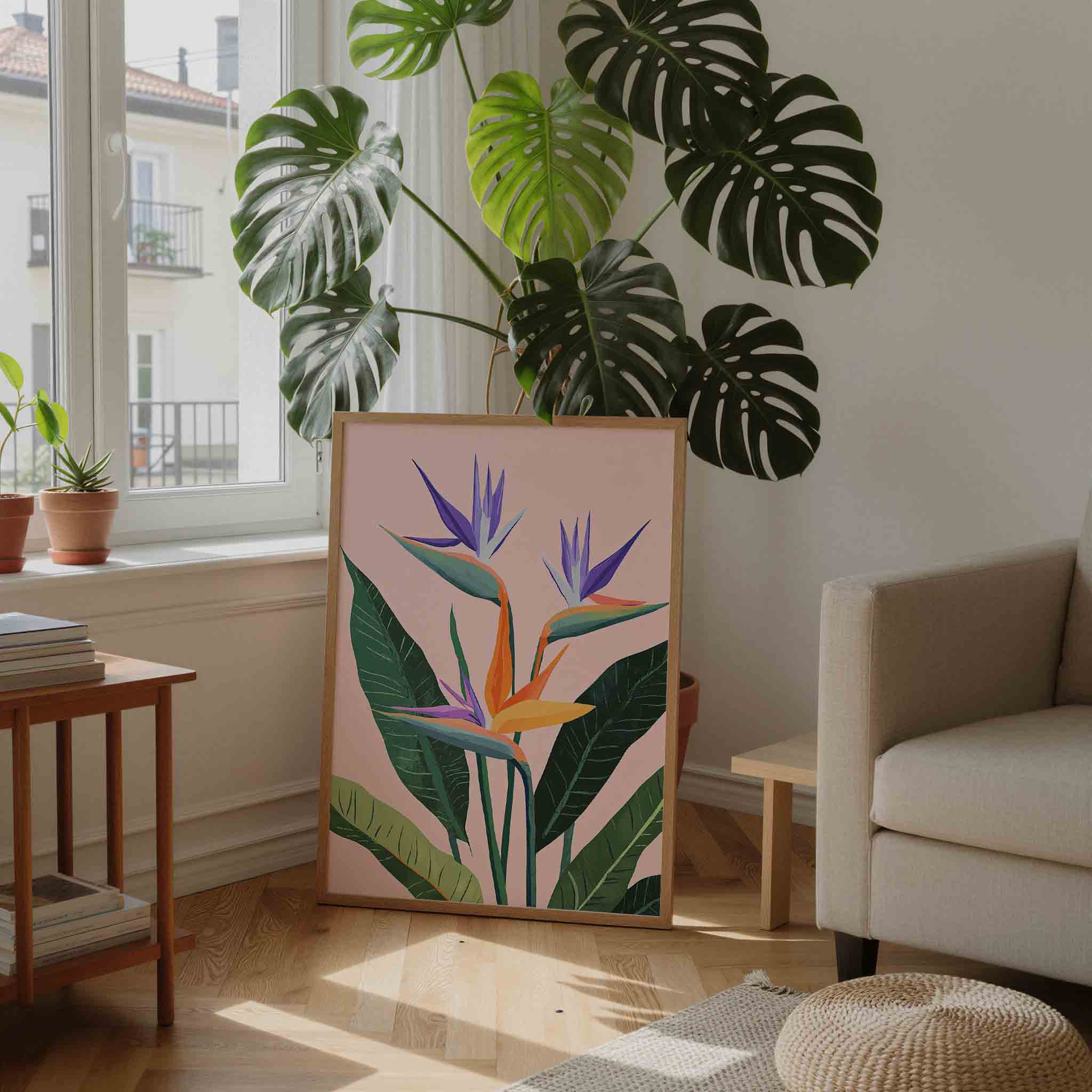 Tropische bloemen Poster