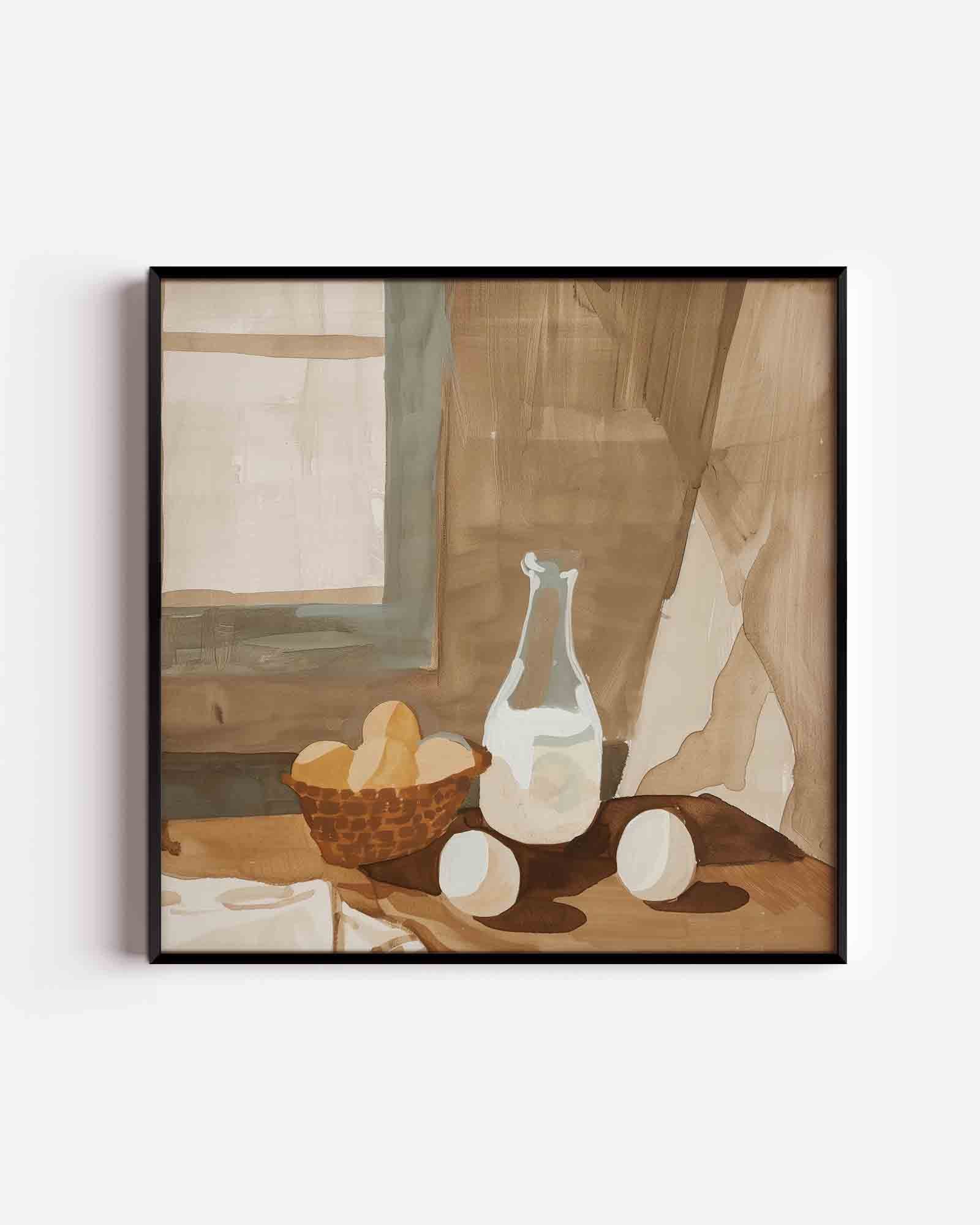 Stilleven met eieren Poster