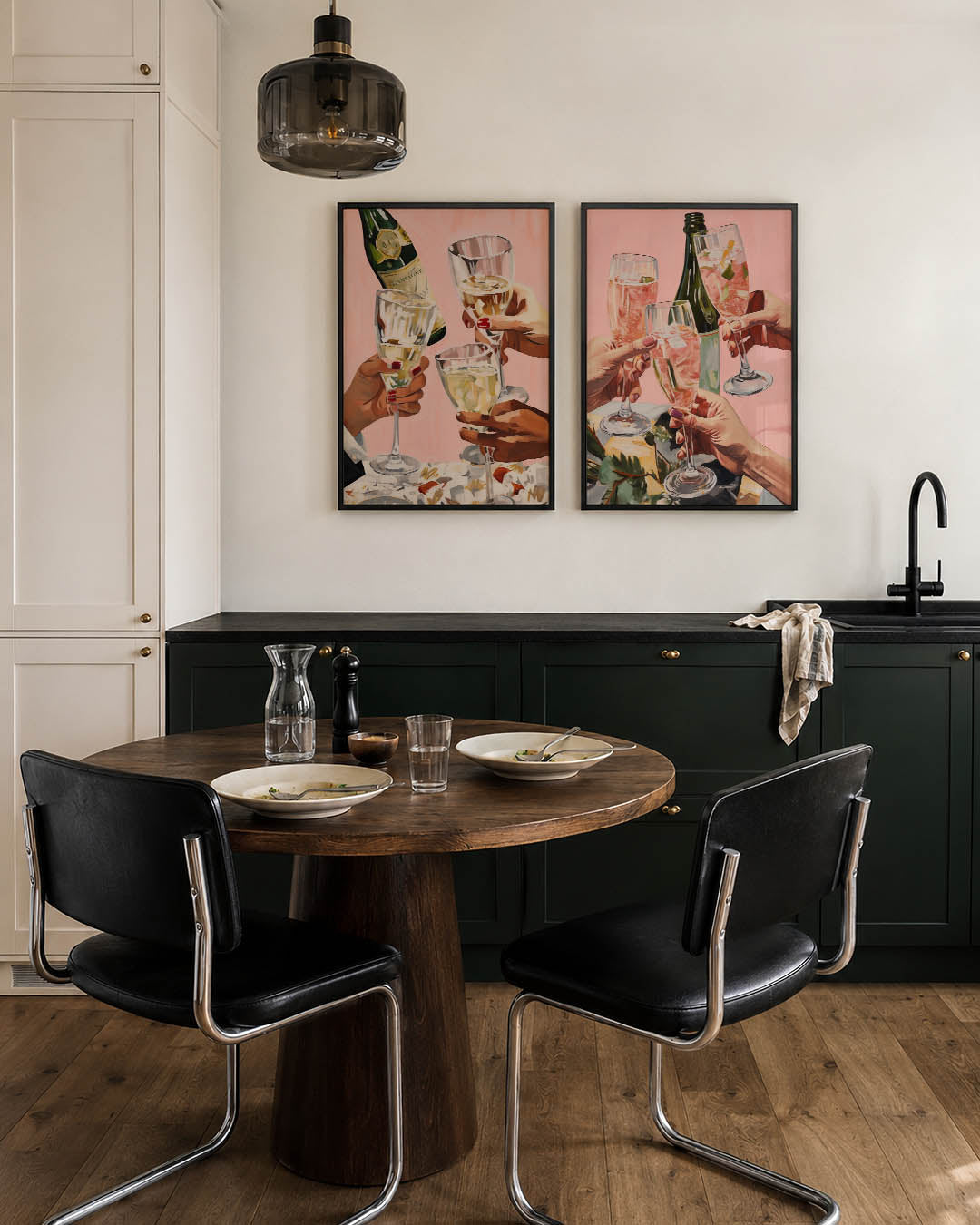 Bubbels en toast Posterset