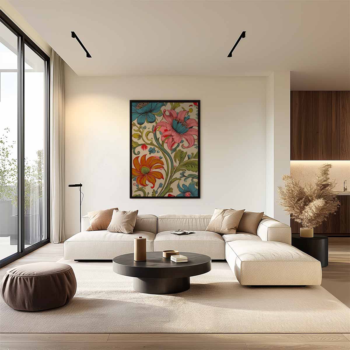 Bloemenpracht in Kleurrijke Bloeisels Kunstwerk-canvas-dibond-plexiglas-wanddecoratie-WallArtistic