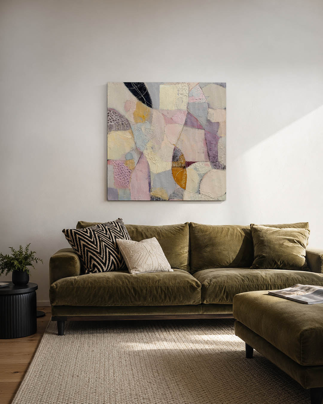 Organische vormen compositie Kunstwerk