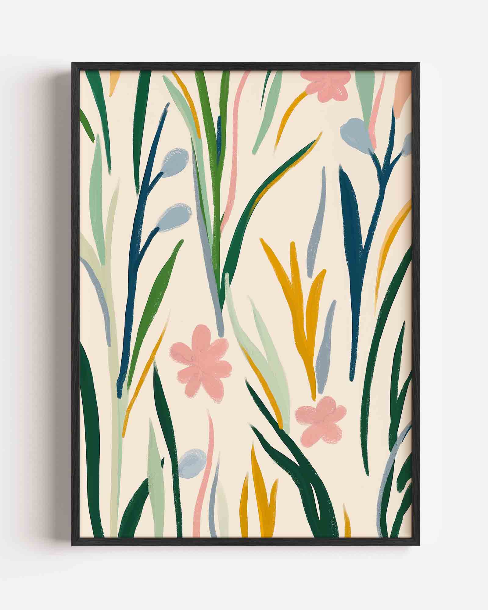 Bloemen en bladeren Poster