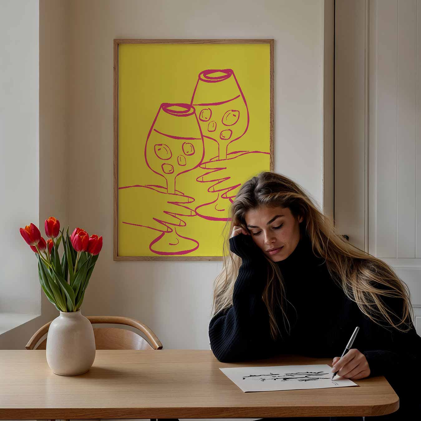 Sprankelende Cheers Poster-WallArtistic