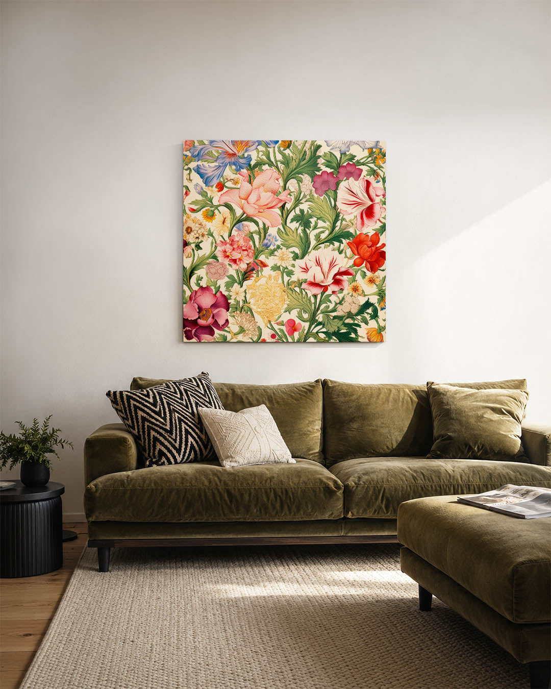 Bloemrijke patronen Kunstwerk