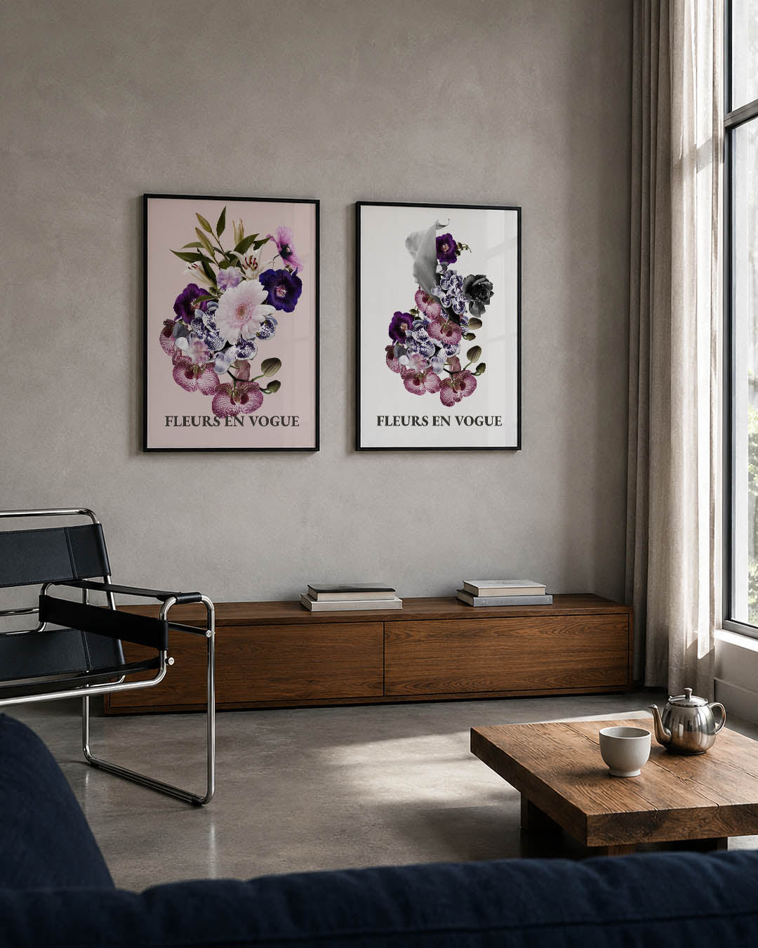 Bloemrijke elegantie Posterset