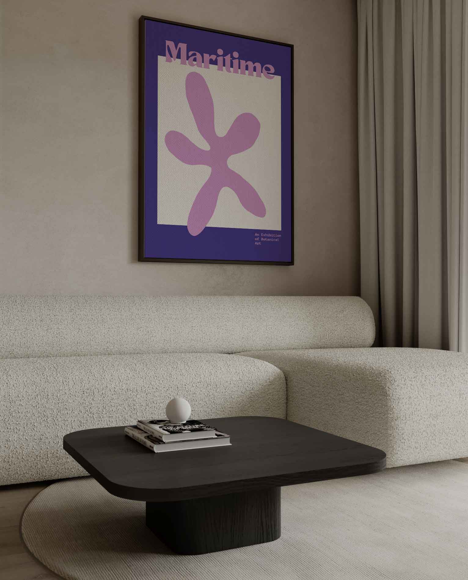 Maritieme Botanische Kunst Kunstwerk-canvas-dibond-plexiglas-wanddecoratie-WallArtistic