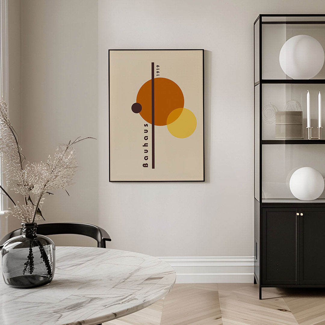 Cirkel en lijnenspel Poster