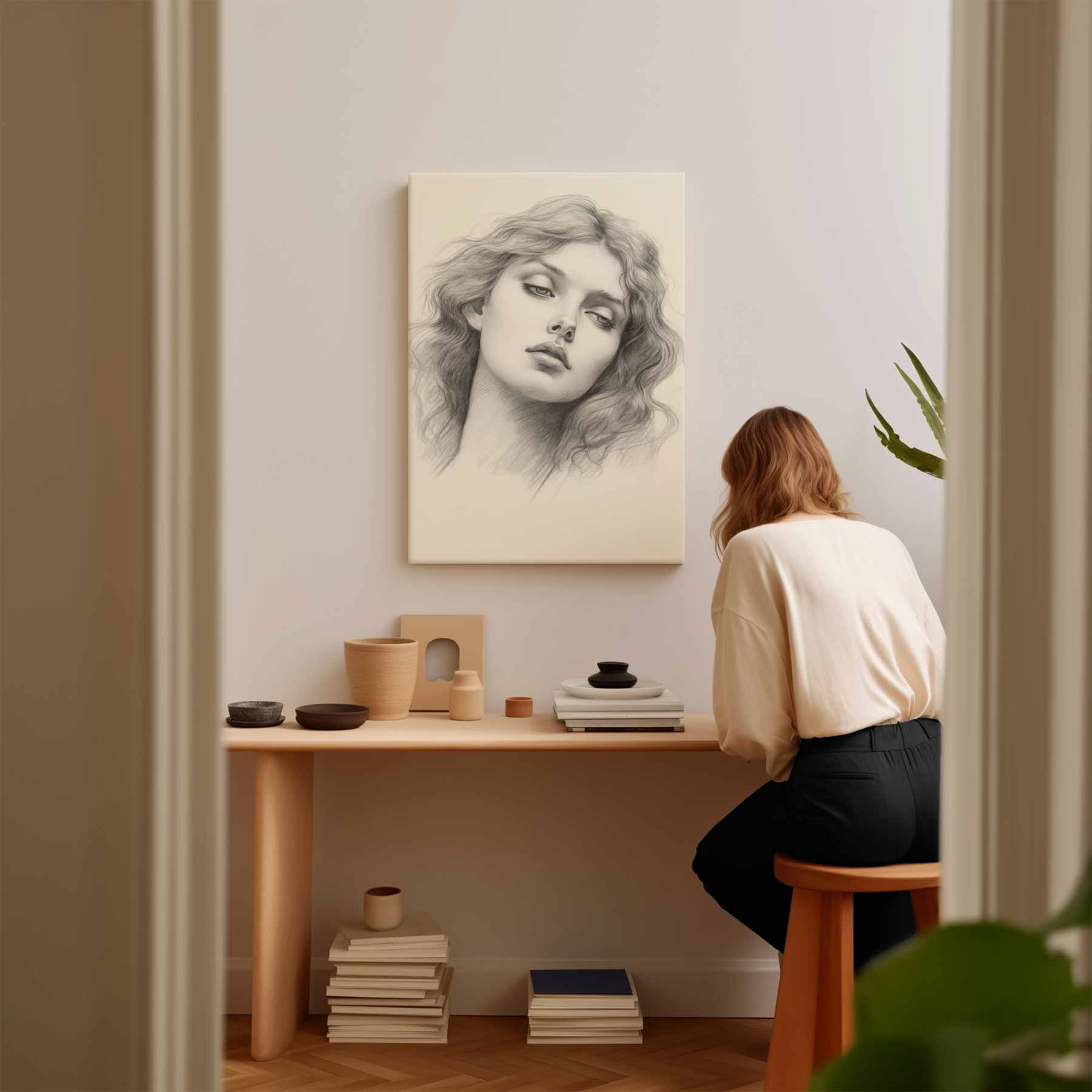 Dromerige Blik Kunstwerk-canvas-dibond-plexiglas-wanddecoratie-WallArtistic