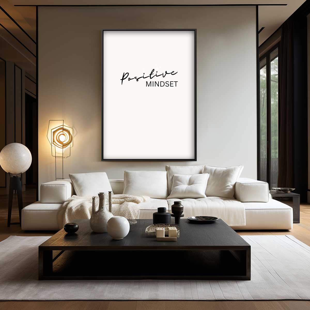 Positieve Mindset Poster Kunstwerk-canvas-dibond-plexiglas-wanddecoratie-WallArtistic