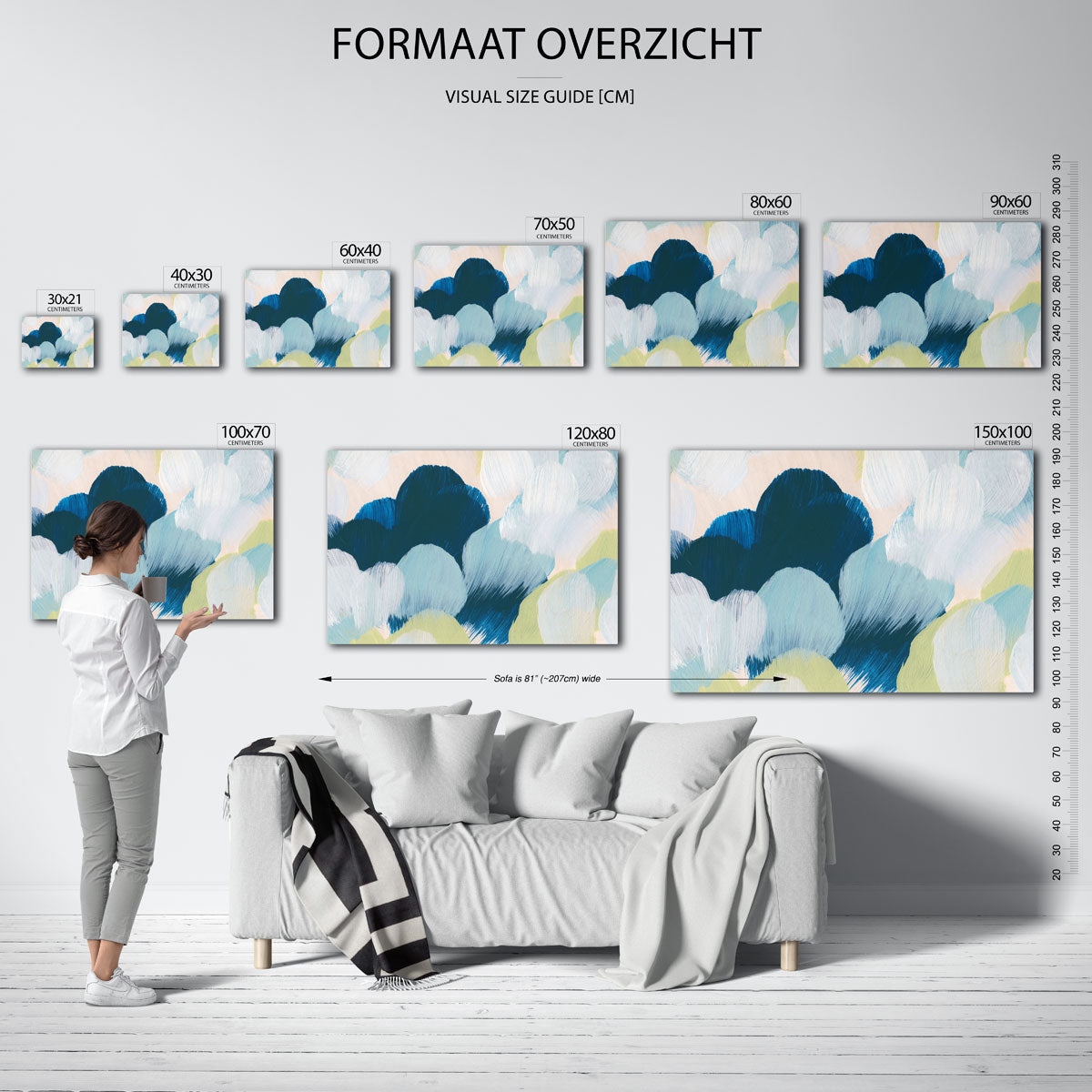 Abstracte wolken Poster