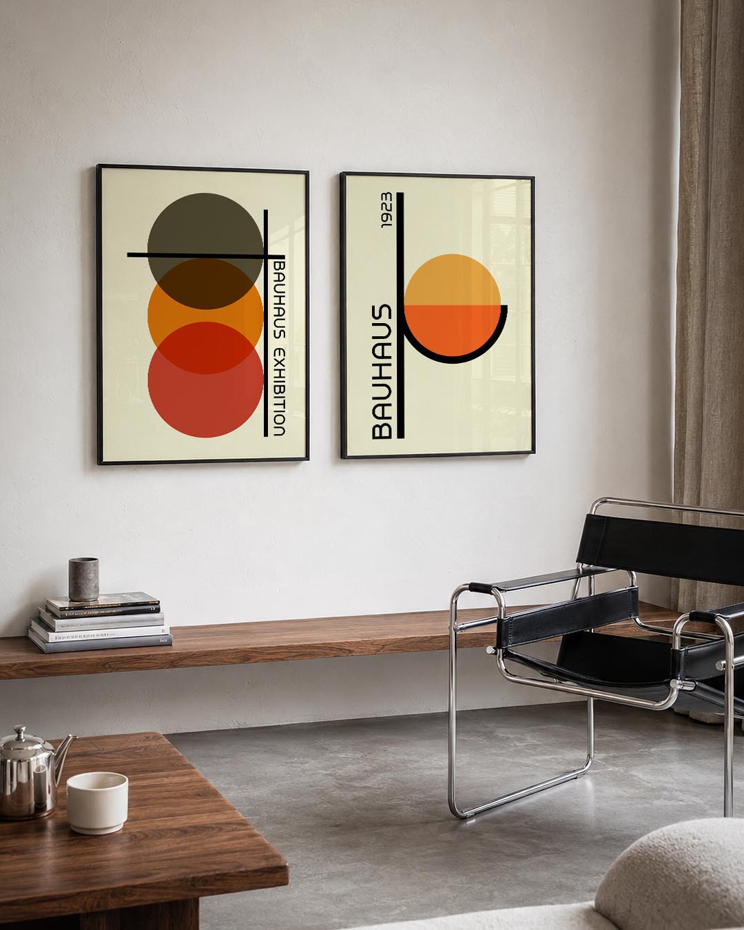 Cirkel en lijnenspel Posterset