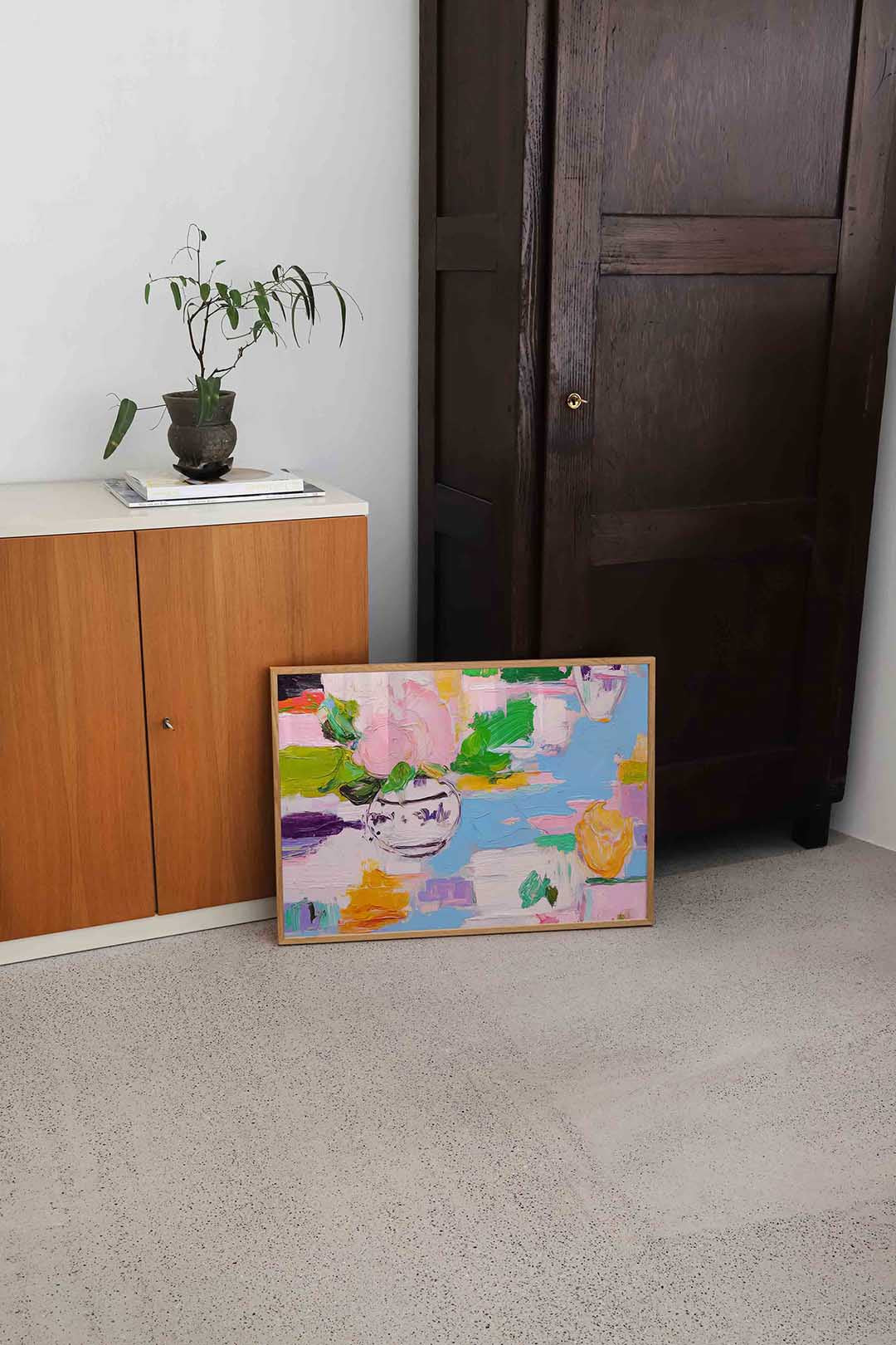 Bloemen in vaas Poster