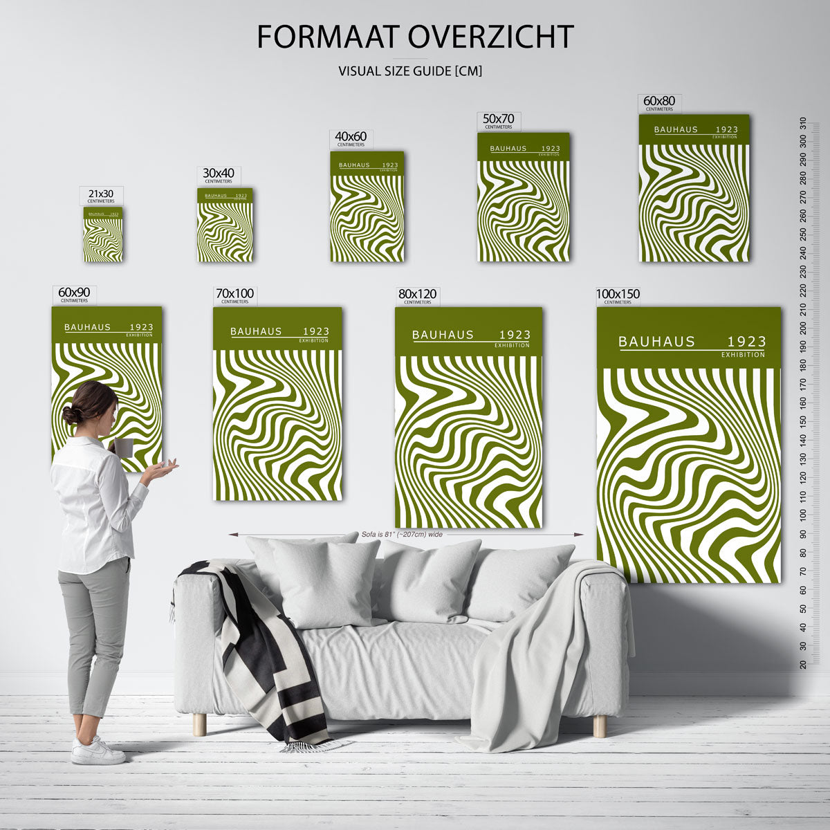 Golvend lijnenspel Poster