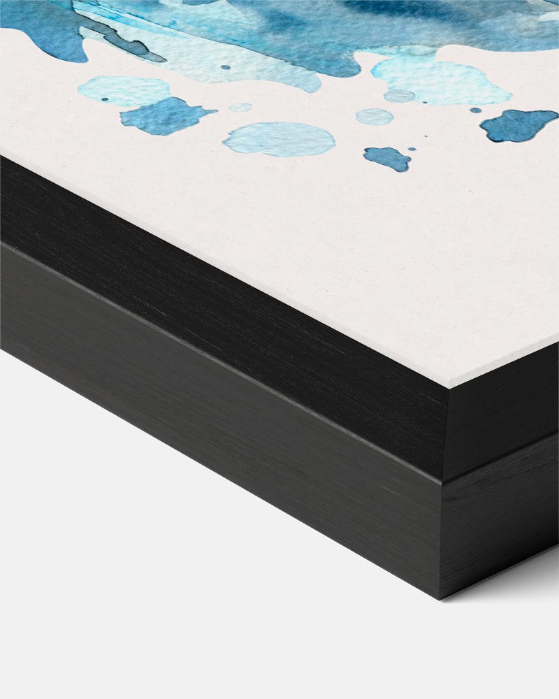 Blauwe Nevel Luipaard Poster-WallArtistic