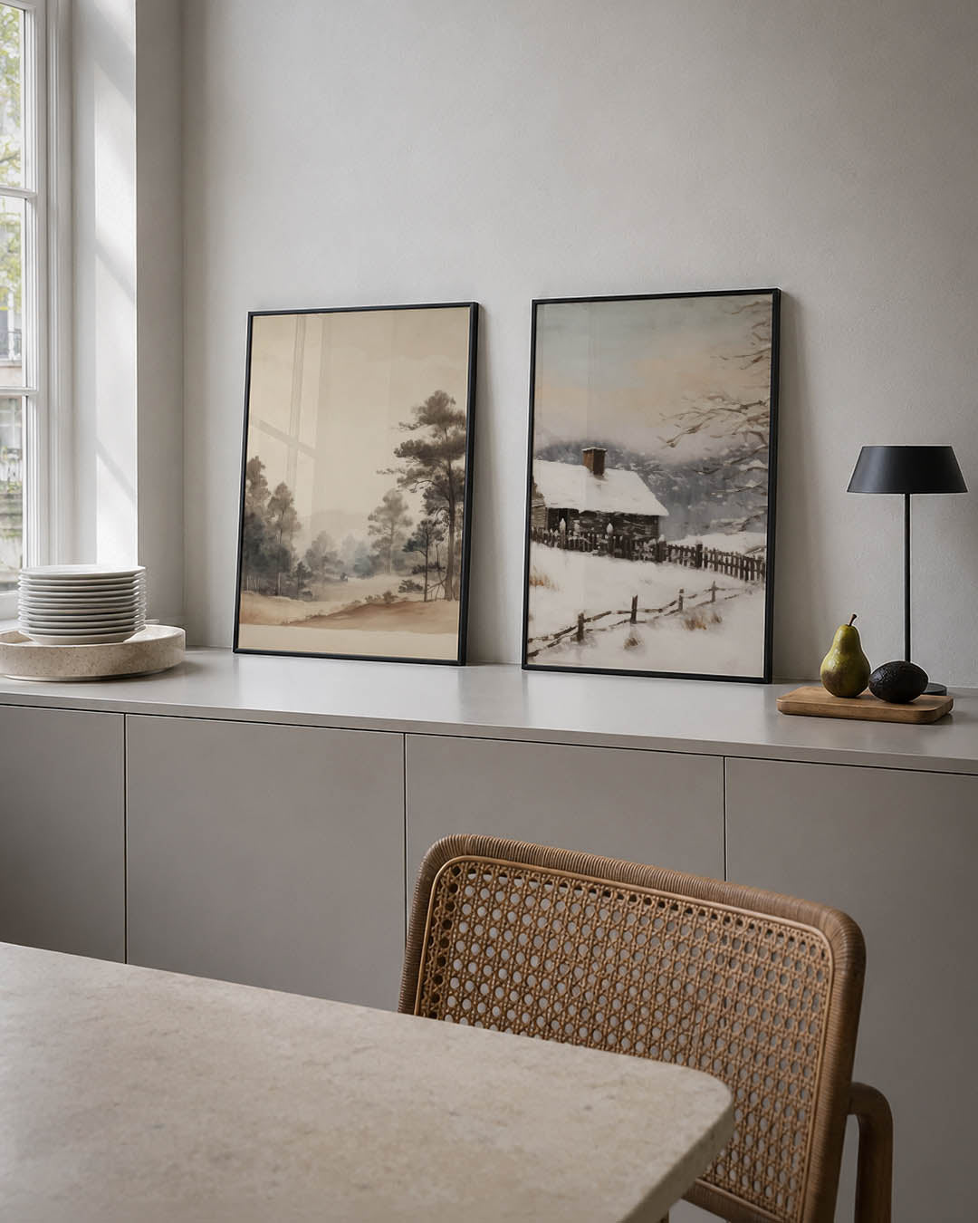 Natuurlijke sereniteit Posterset