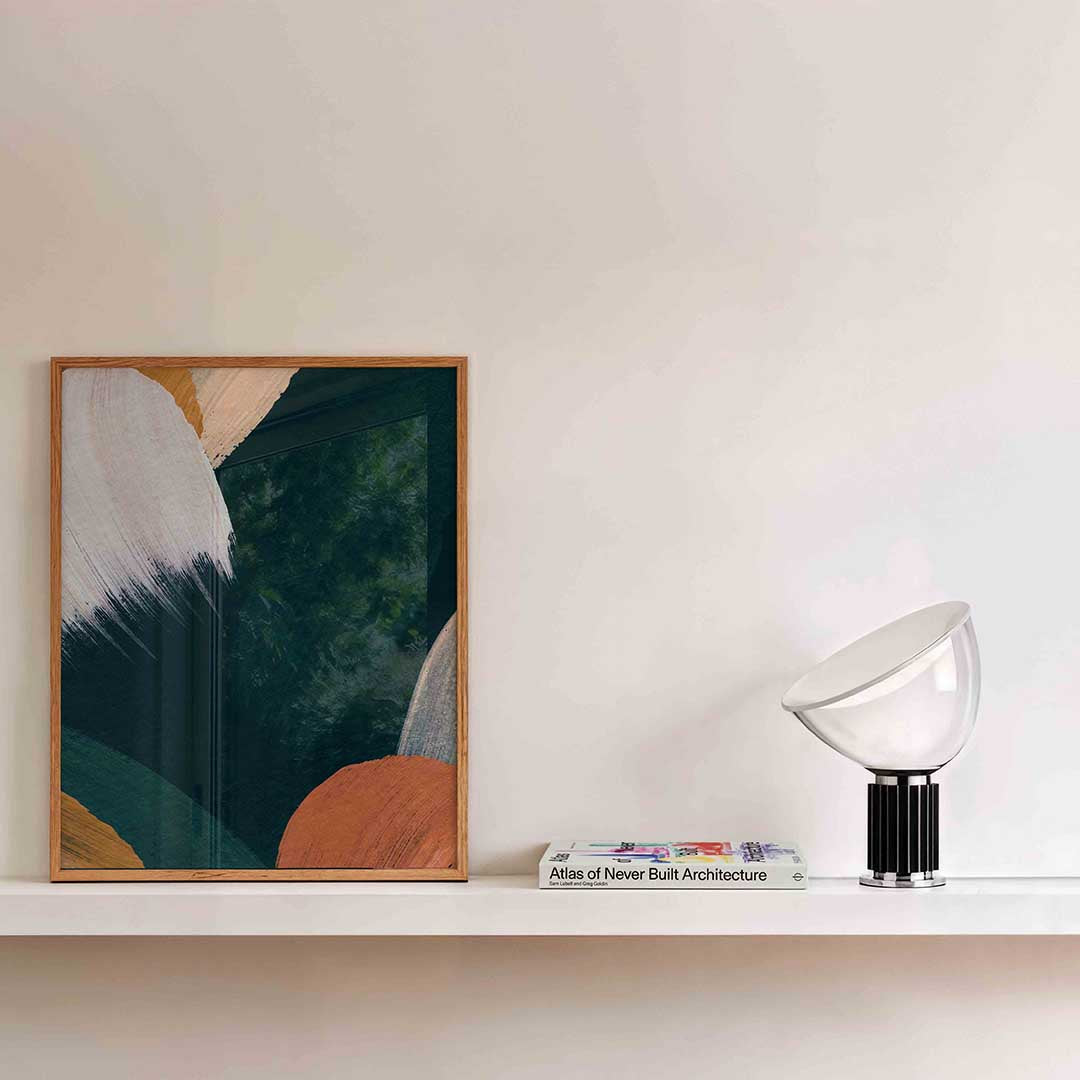 Abstracte penseelstreken Poster
