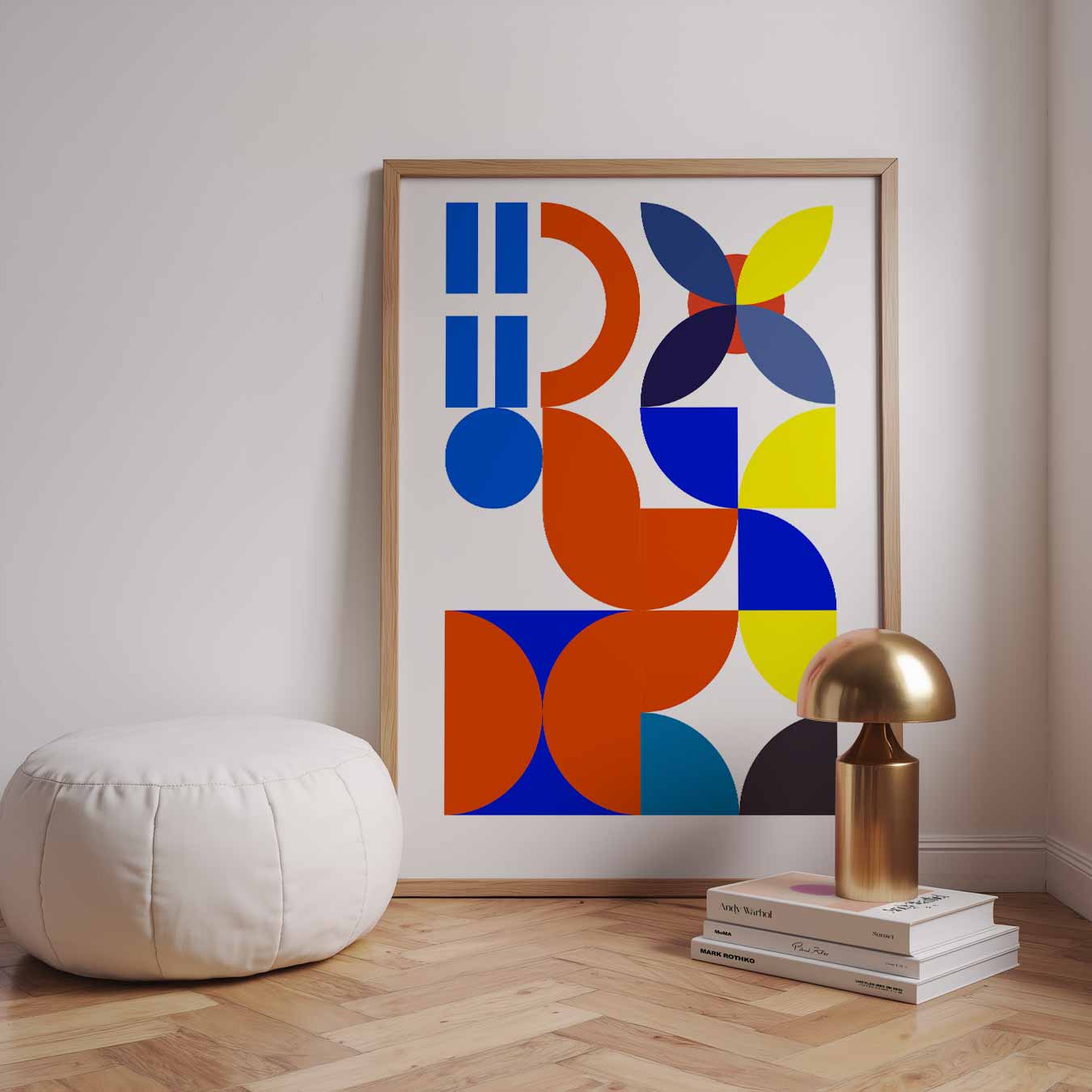 Kleurrijke Geometrische Kunstposter-WallArtistic