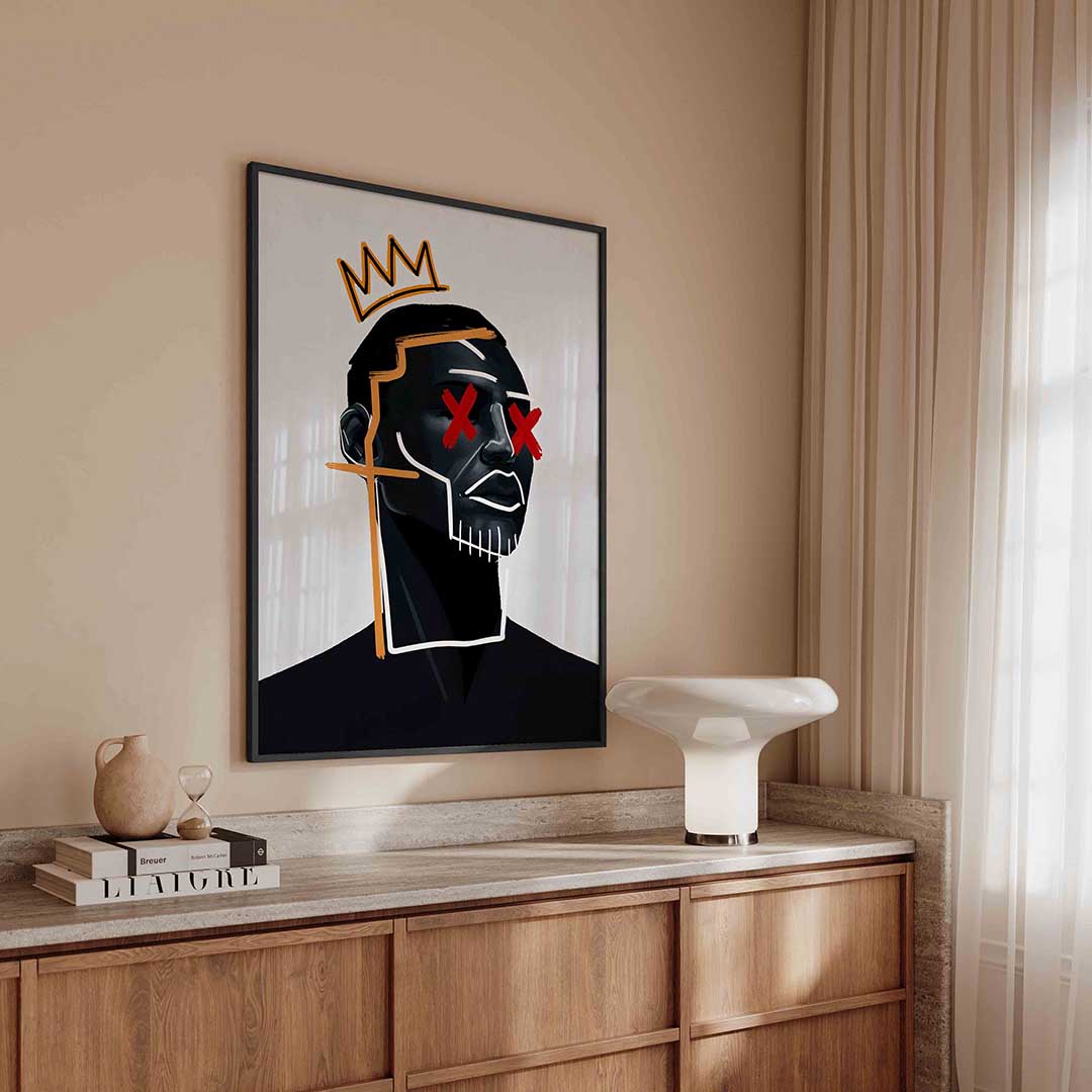 Portret met kroon Poster