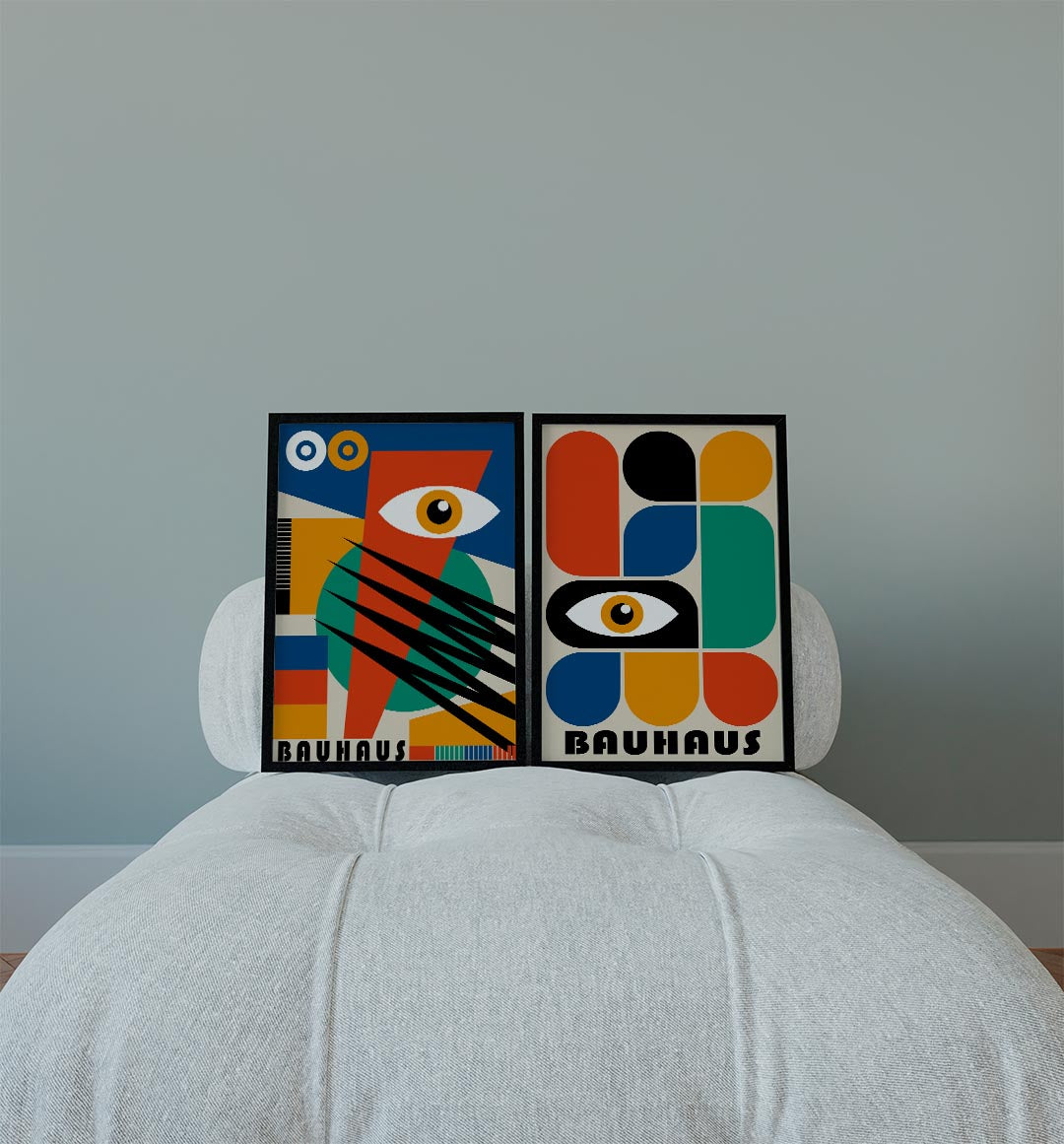 Kleurrijke vormen Posterset