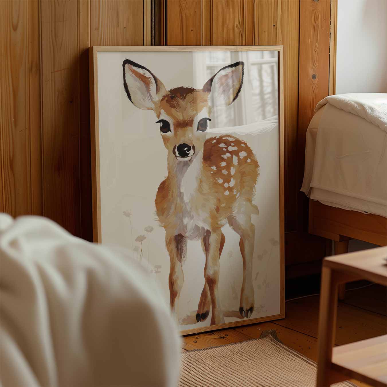 Schattige Hertenkalf Poster-WallArtistic