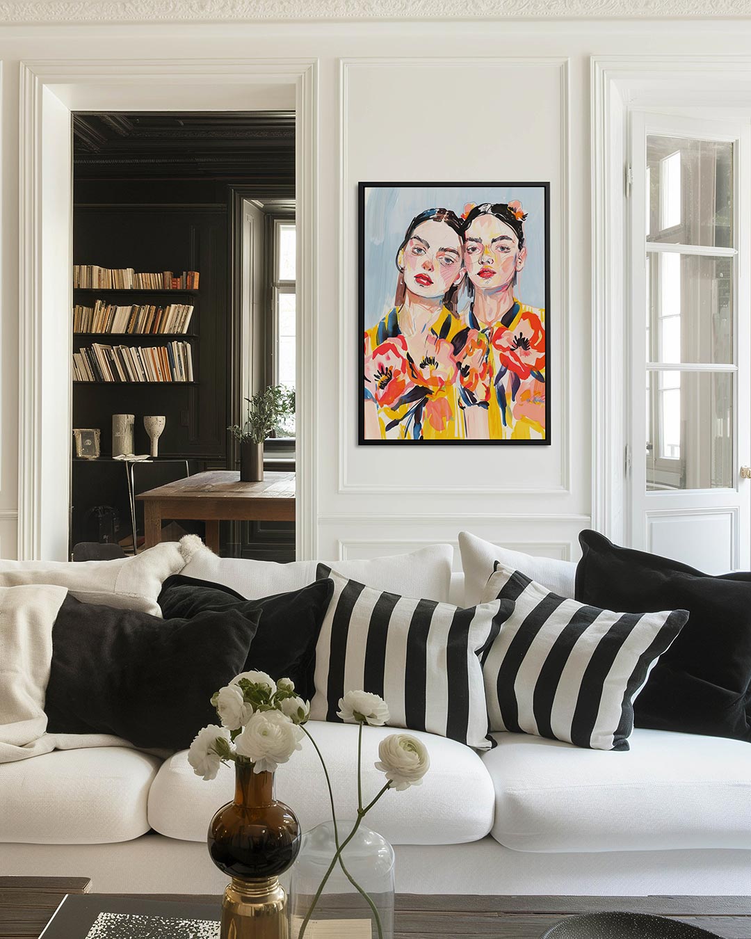 Vrolijke portretten Kunstwerk