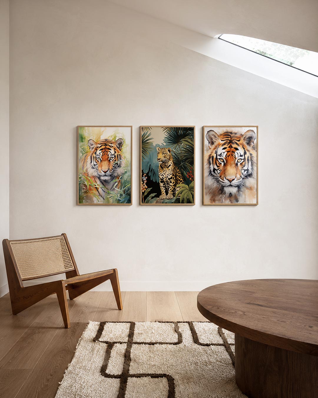 Tijger in kleuren Posterset