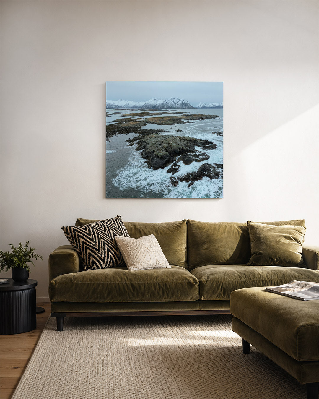 Rotsachtige kustlijn Kunstwerk