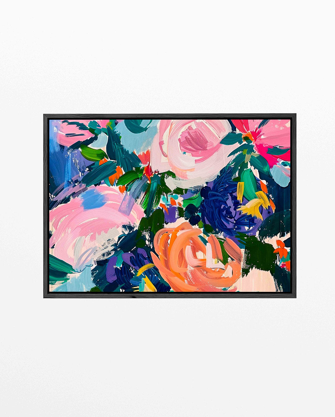 Kleurrijke bloemenvormen Kunstwerk