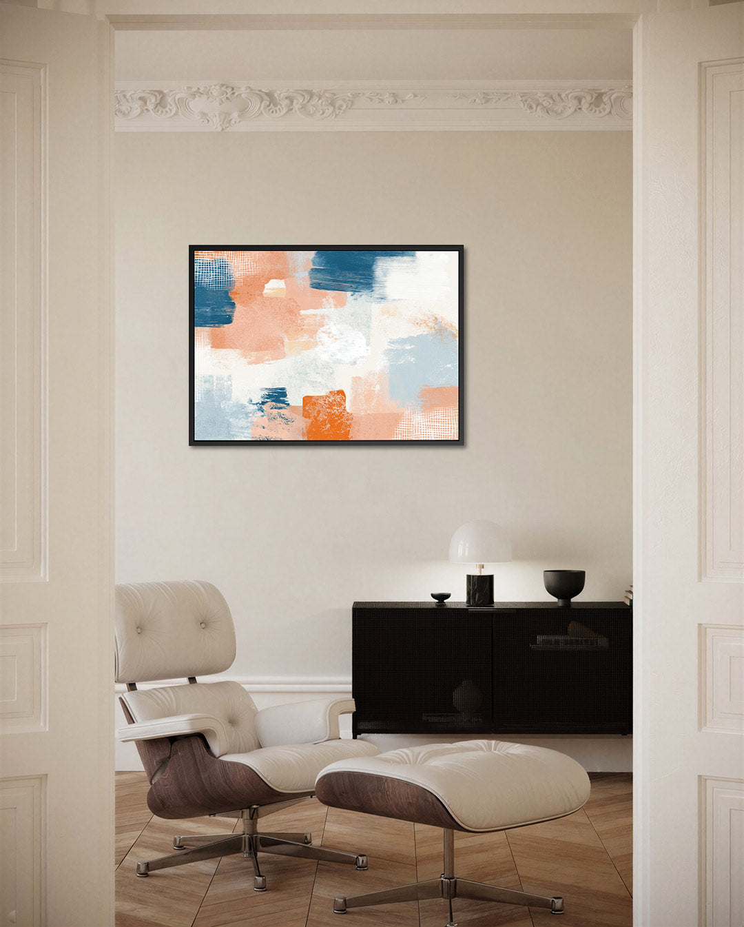 Kleurrijke vegen compositie Kunstwerk